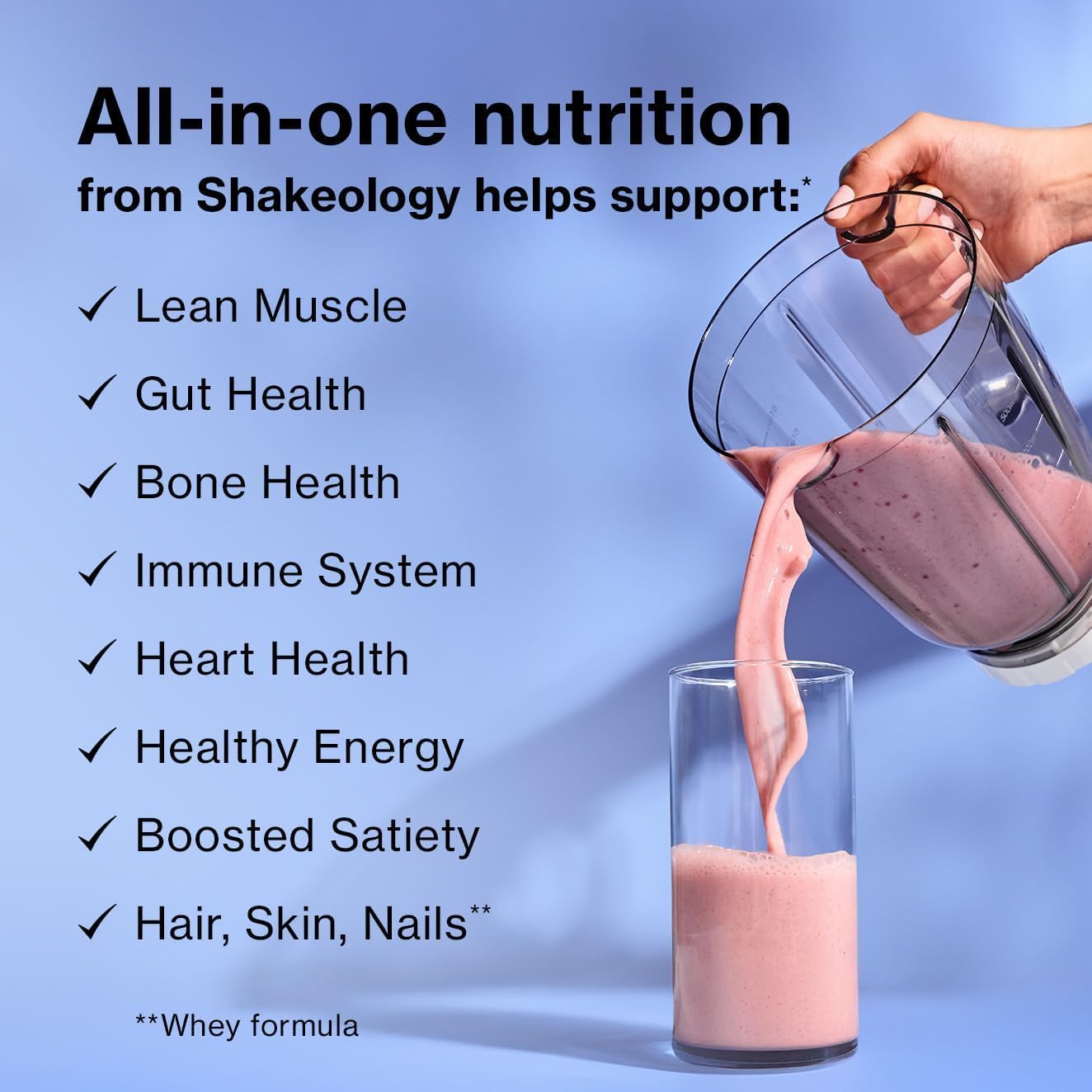 Shakeology 0g Added Sugar Plant-Based Protein - Tropical Strawberry,30 Serv - Image 4