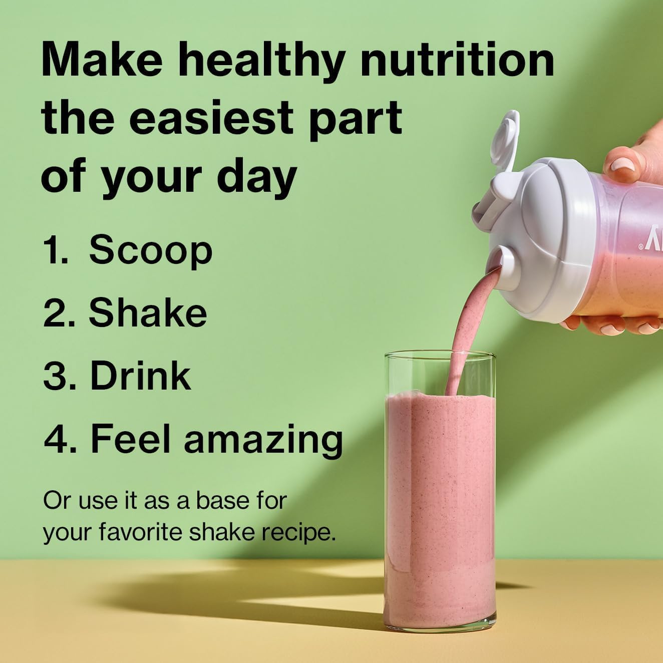 Shakeology 0g Added Sugar Plant-Based Protein - Tropical Strawberry,30 Serv - Image 7