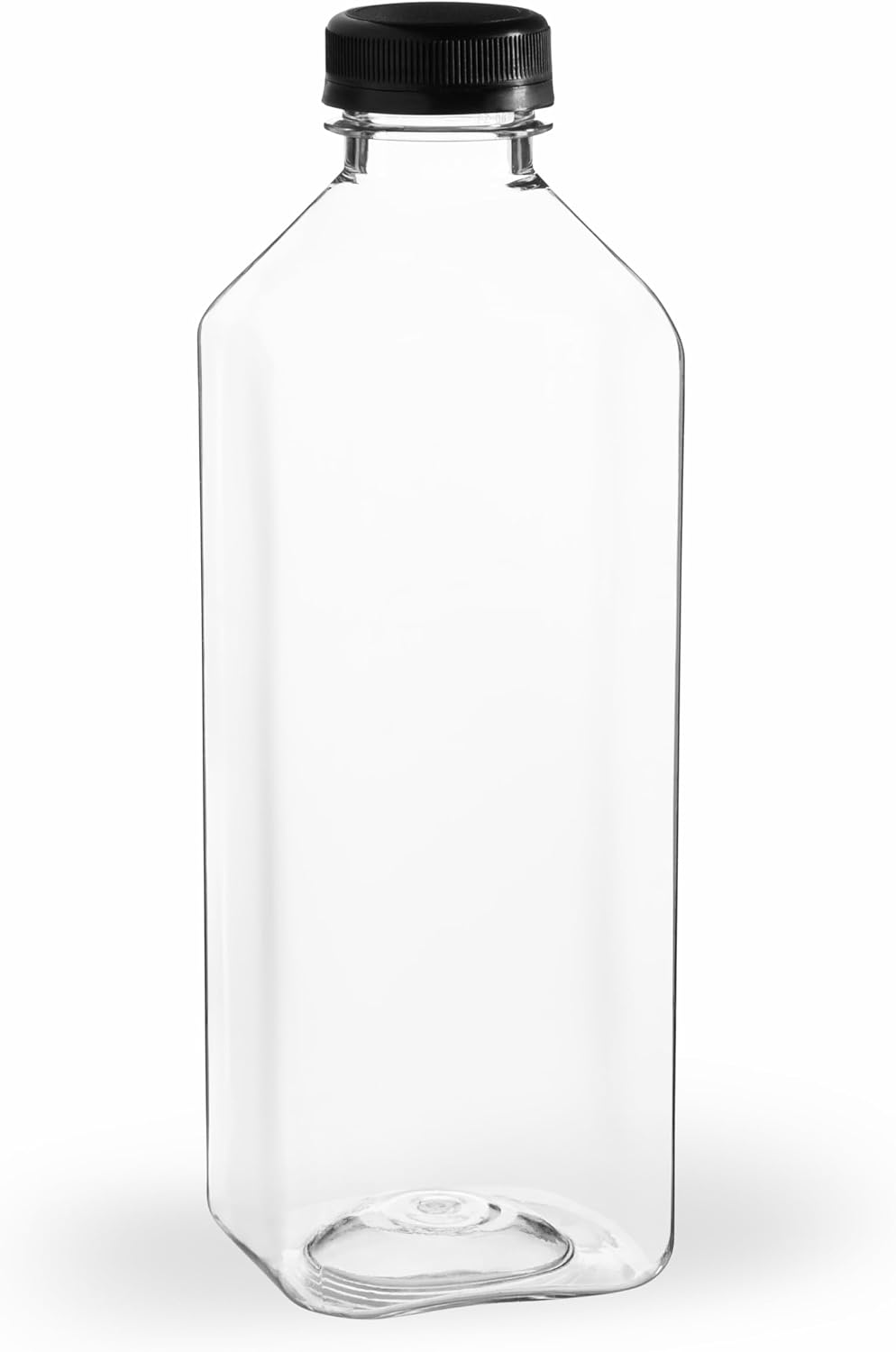 Hammont Plastic Bottles with Caps - Clear PET Iced Coffee & Juice Bottles, Pack of 24 - Reusable Juicing Bottle - Ideal for Cold Drinks (32oz) - Image 7
