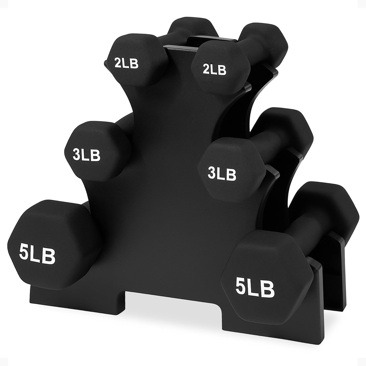 BalanceFrom Neoprene Dumbbell Set w...