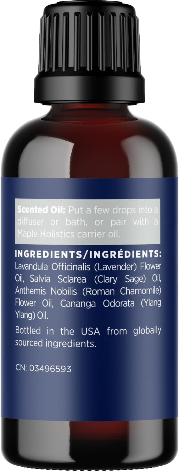 Sleep Essential Oil Blend for Diffuser - Dream Essential Oils for Diffusers Aromatherapy and Relaxation with Clary Sage Ylang-Ylang Roman Chamomile and Lavender for Sleep Time Support (1 Fl Oz) - Image 6
