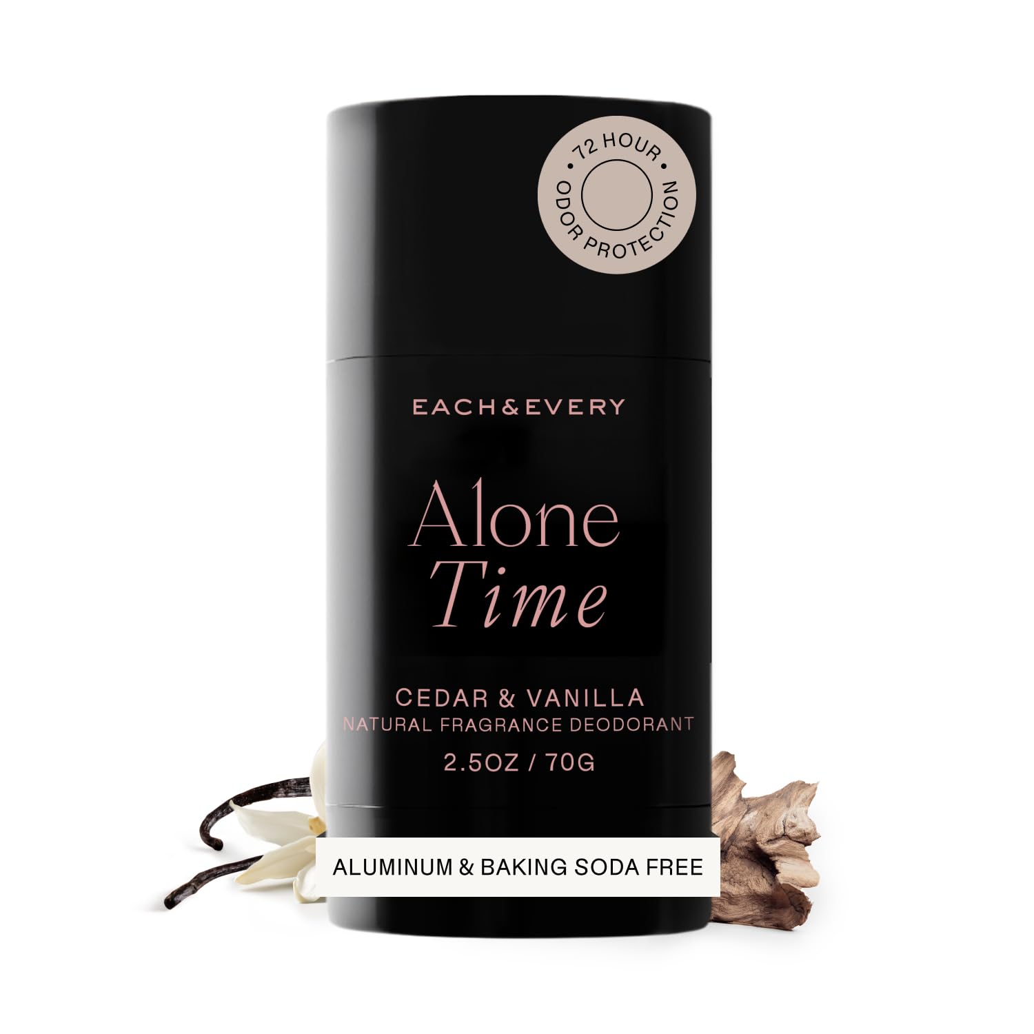 Each & Every Natural Deodorant, EWG Verified & Vegan (2.5oz)