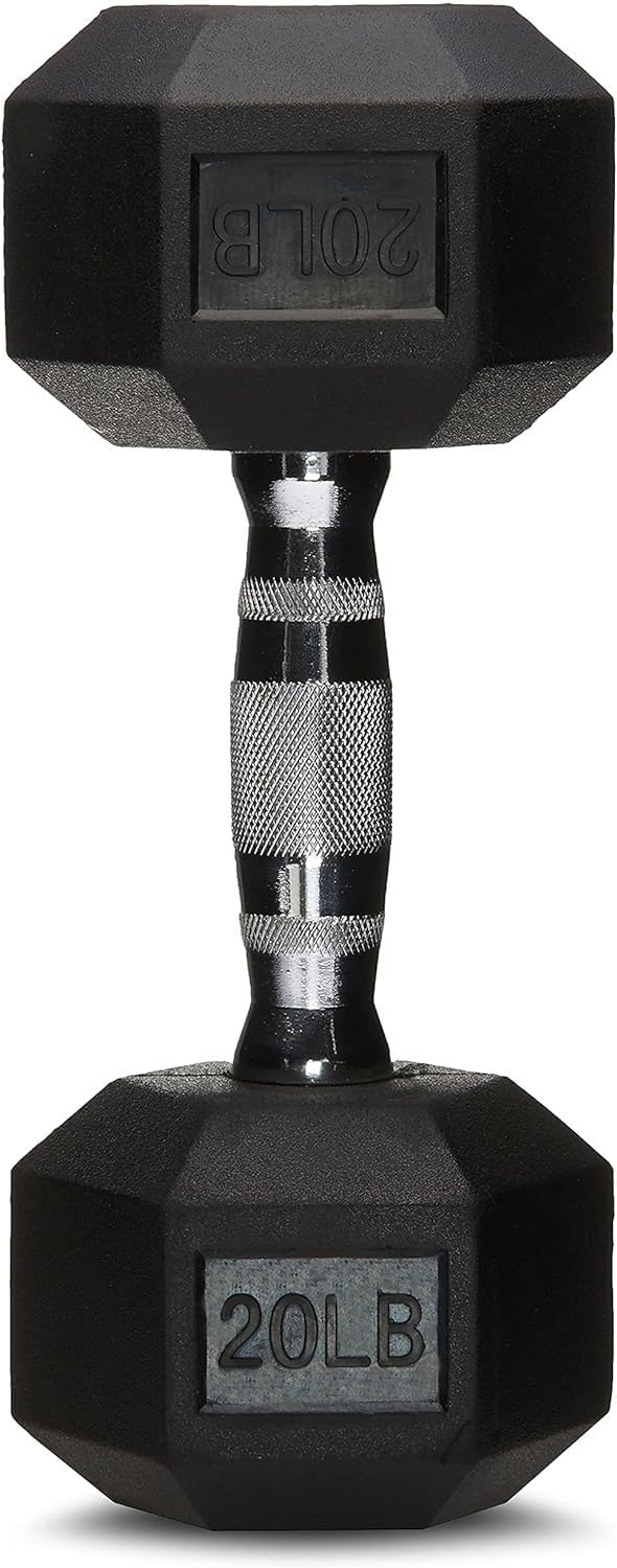 Amazon Basics Rubber Hex Dumbbell Hand Weight - Image 5