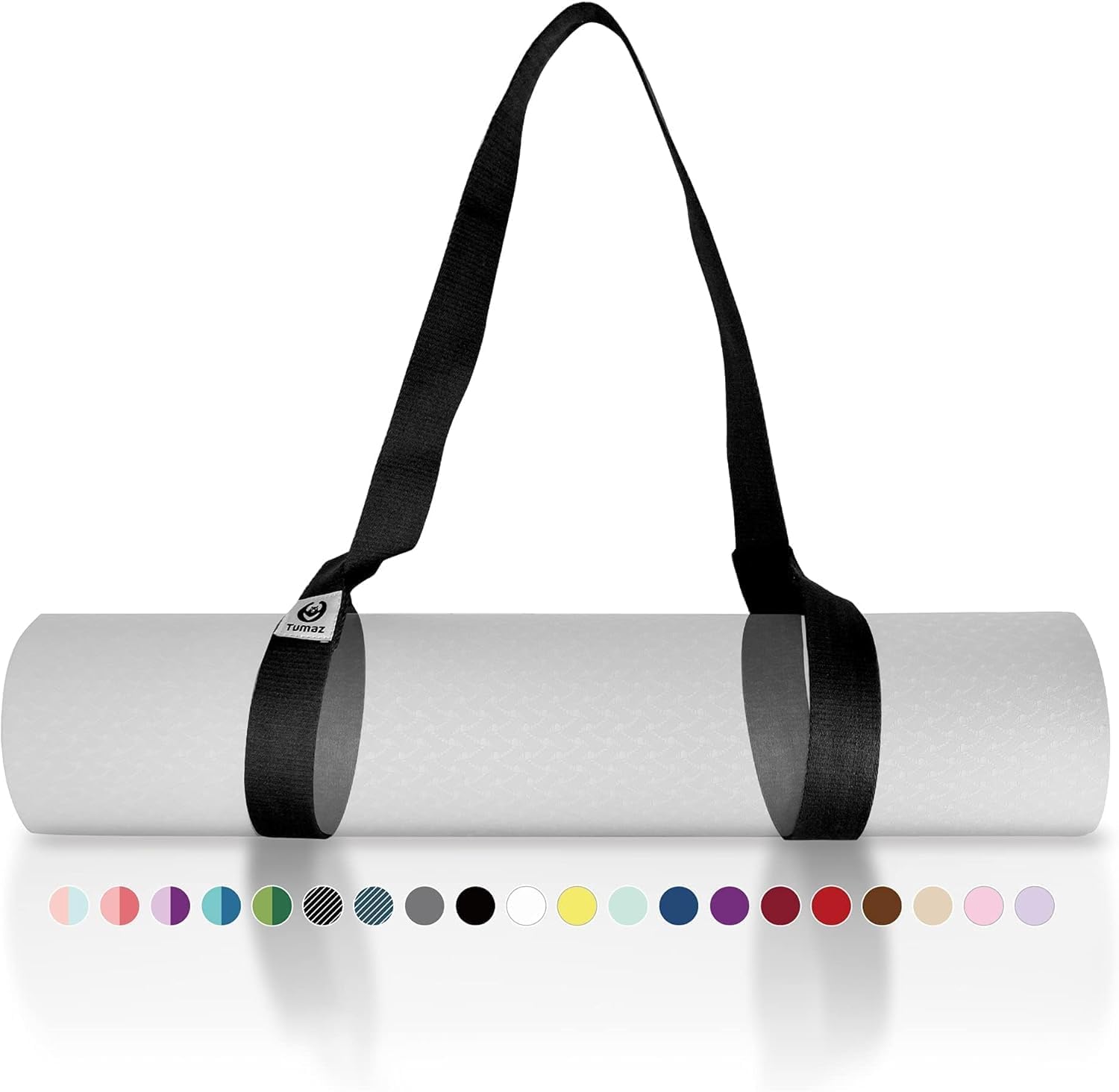 Tumaz Yoga Mat Strap Adjustable Carrier for All Yoga Mats, 2 Sizes