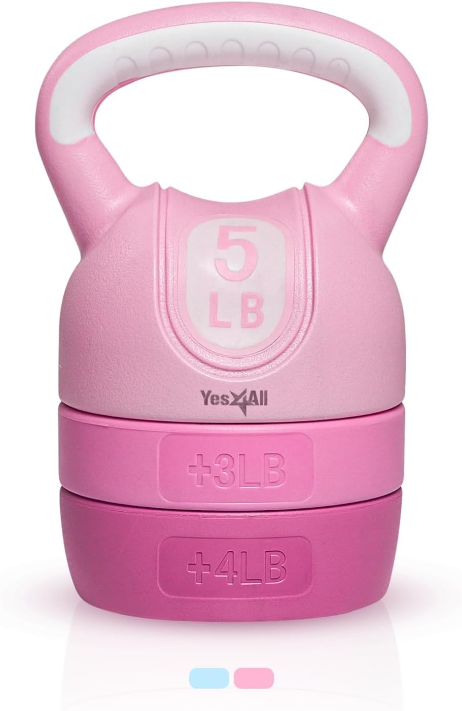 Yes4All Adjustable Cement Kettlebells for Strength Training