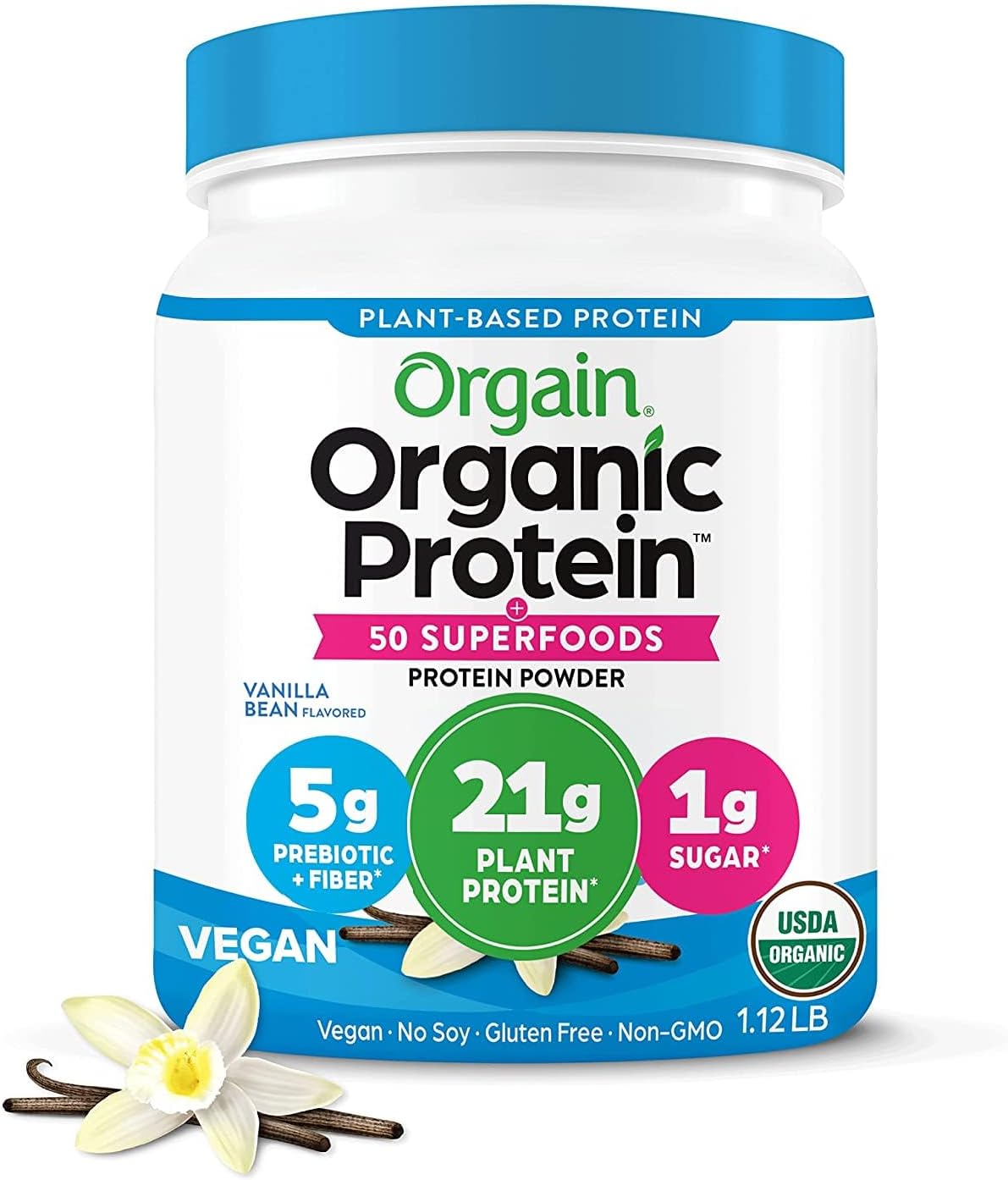 Orgain Organic Vegan 21g Protein + ...