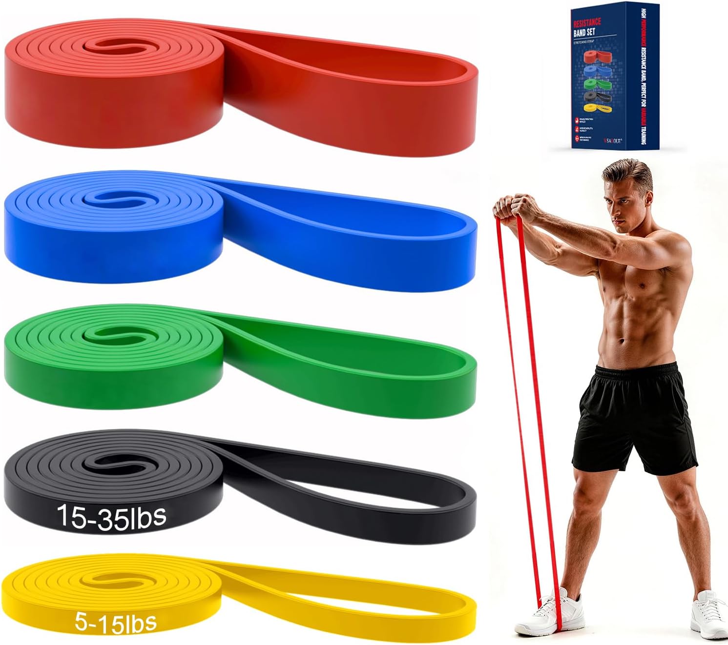 Pull Up Bands, Resistance Bands Set...