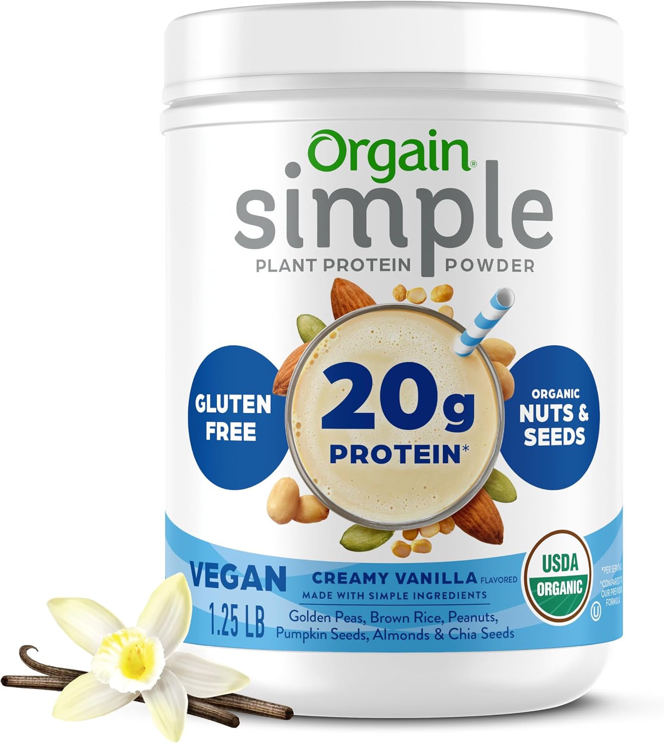 Orgain Organic Simple 20g Vegan Pro...