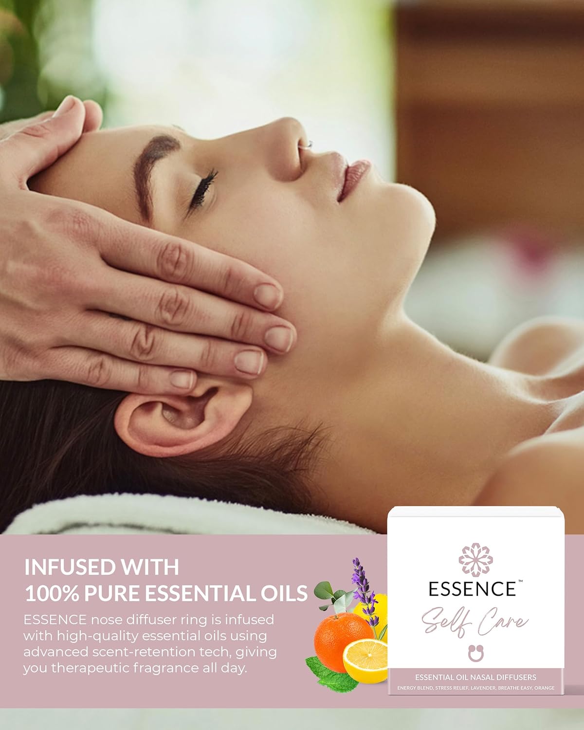 Essence Nasal Diffuser Self Care Bundle – Essential Oil Silicone Nose Rings for Stress, Energy & Mental Clarity – Wearable Aromatherapy Pack for Wellness & Mood Balance - Image 5