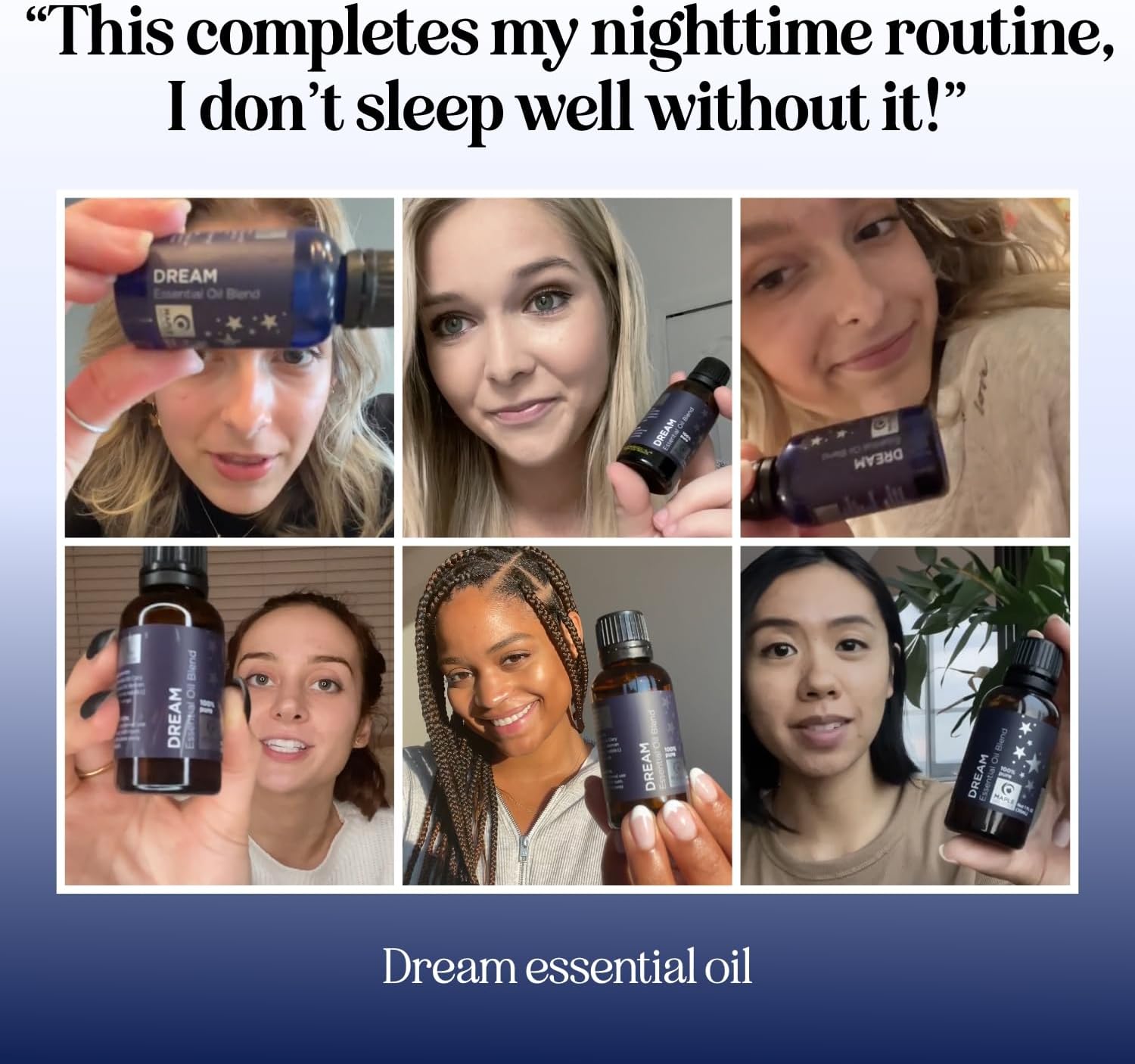 Sleep Essential Oil Blend for Diffuser - Dream Essential Oils for Diffusers Aromatherapy and Relaxation with Clary Sage Ylang-Ylang Roman Chamomile and Lavender for Sleep Time Support (1 Fl Oz) - Image 2