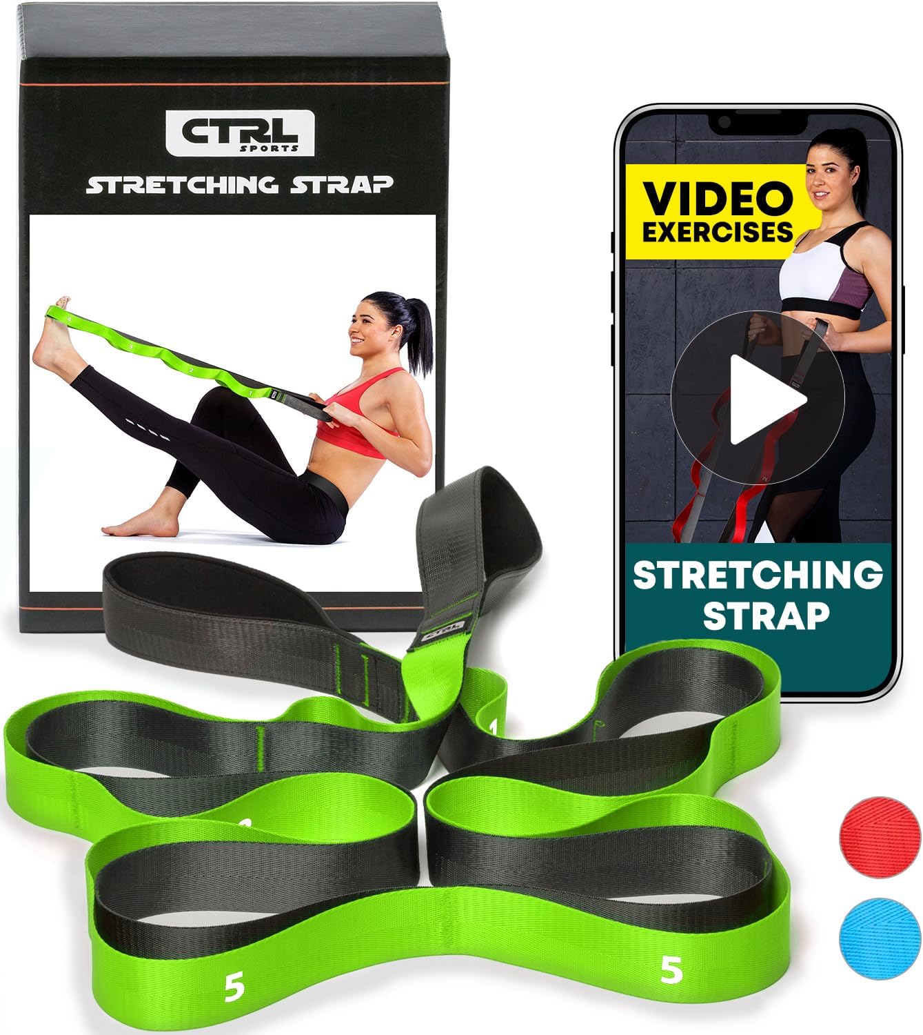 Stretching Strap with Loops –...