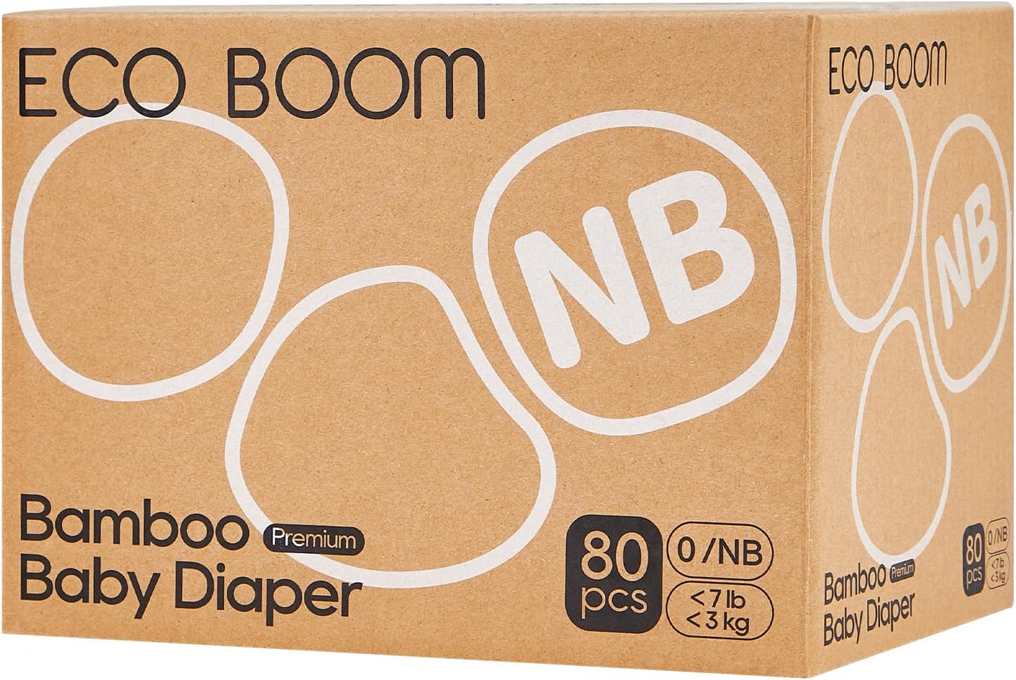ECO BOOM Preemie Diapers, Viscose f...