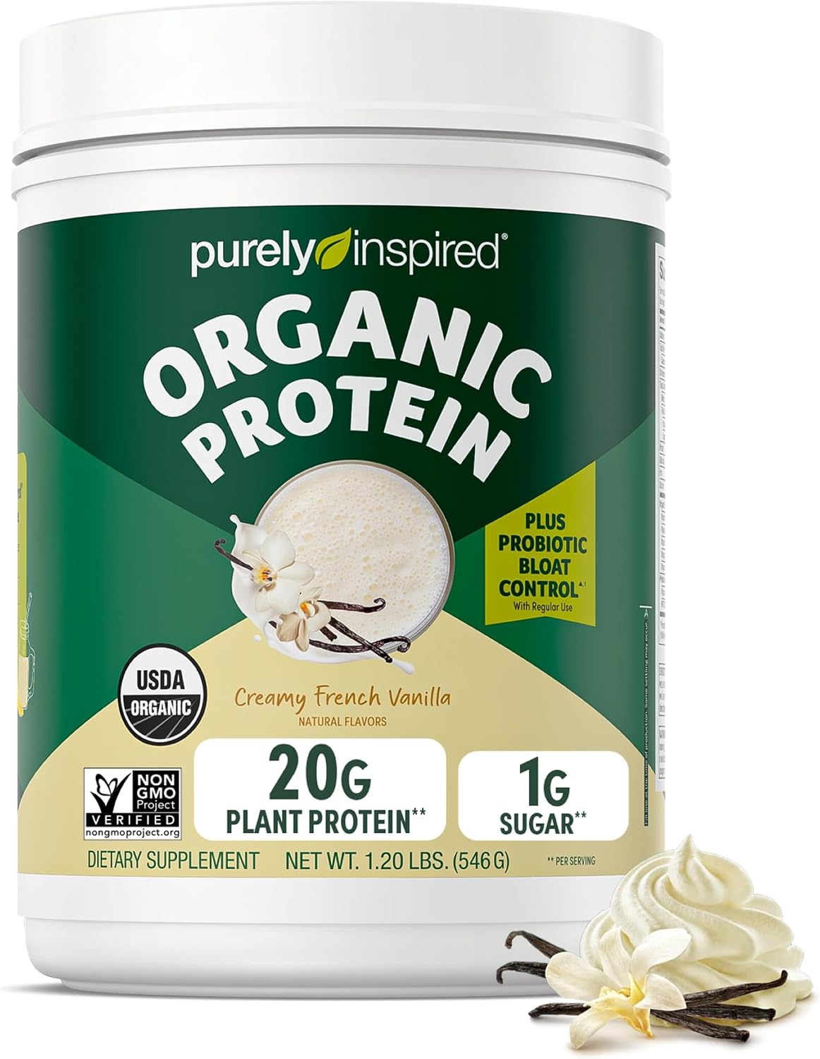 Purely Inspired Plant-Based Protein Powder, Creamy French Vanilla