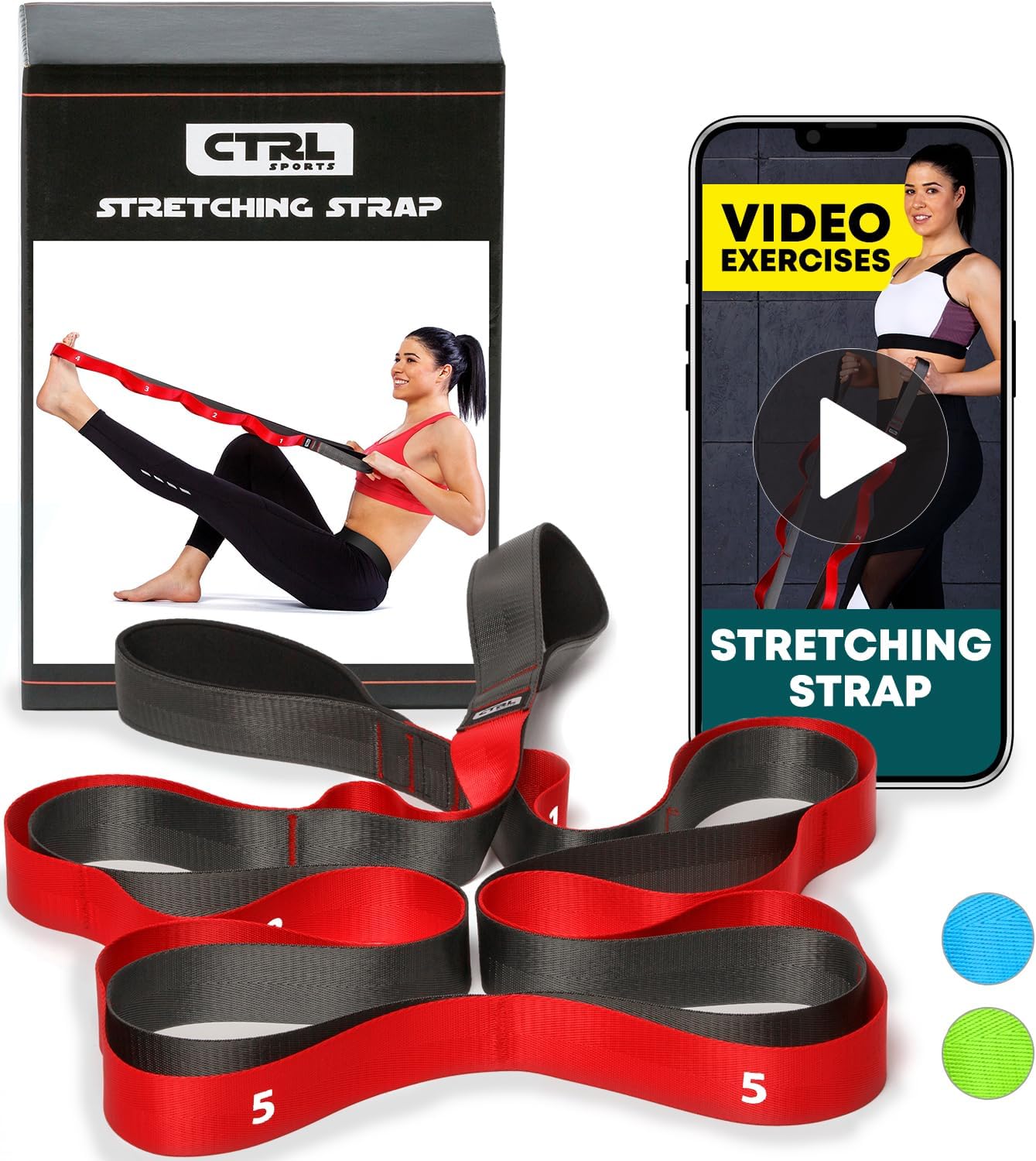 Stretching Strap with Loops –...