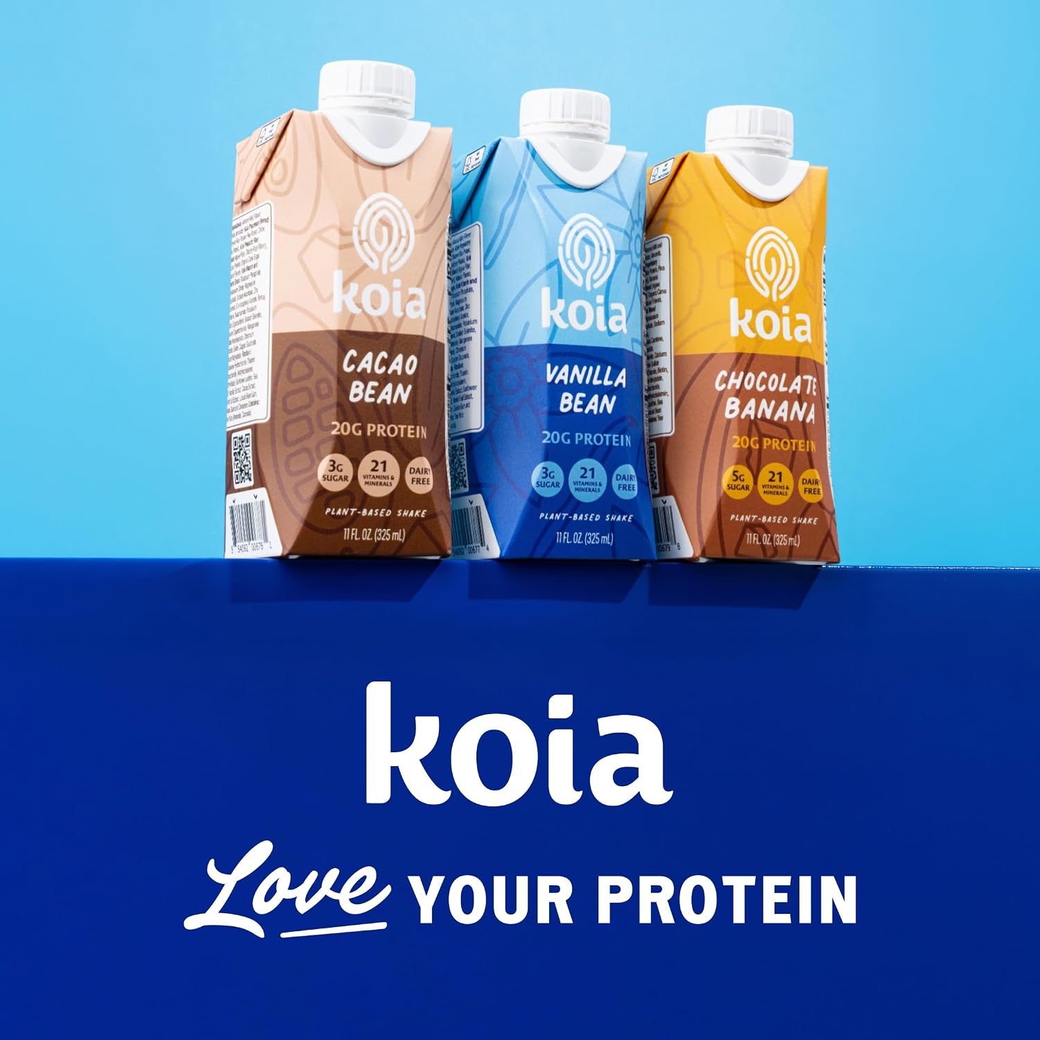 Koia Plant-Based Protein Shake, Cacao Bean, 11 Fl Oz (Pack of 12) - Image 9