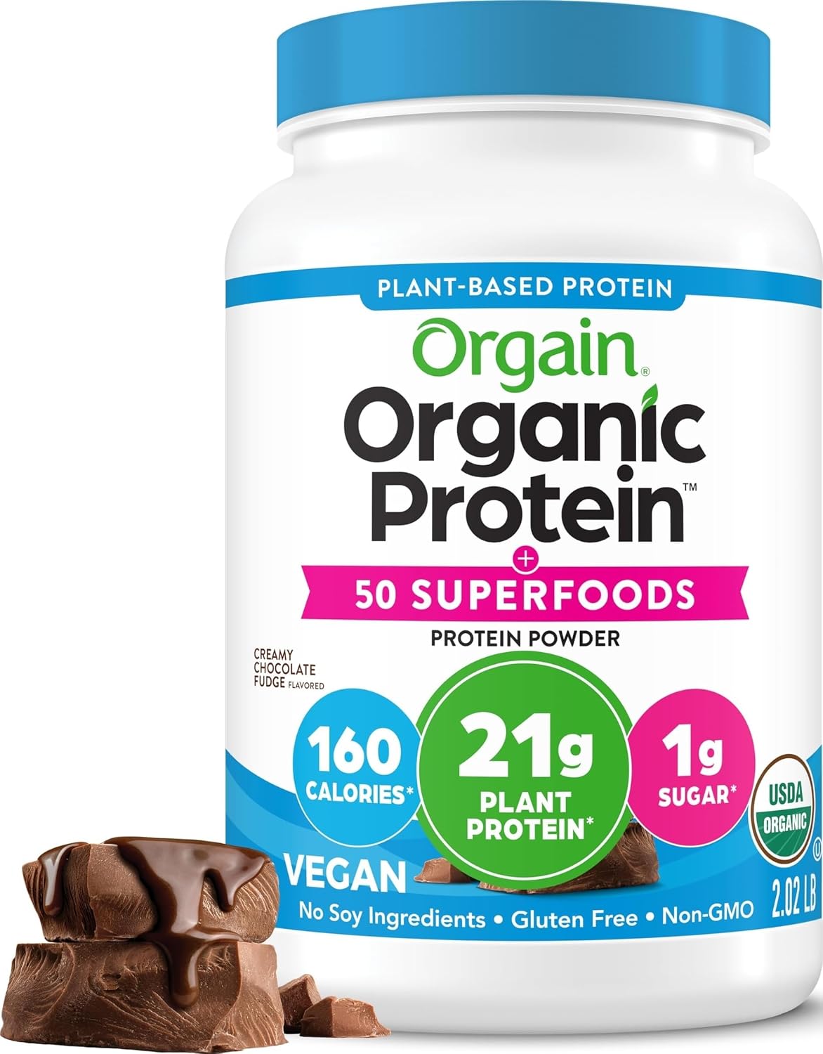 Orgain Organic Vegan 21g Protein + ...