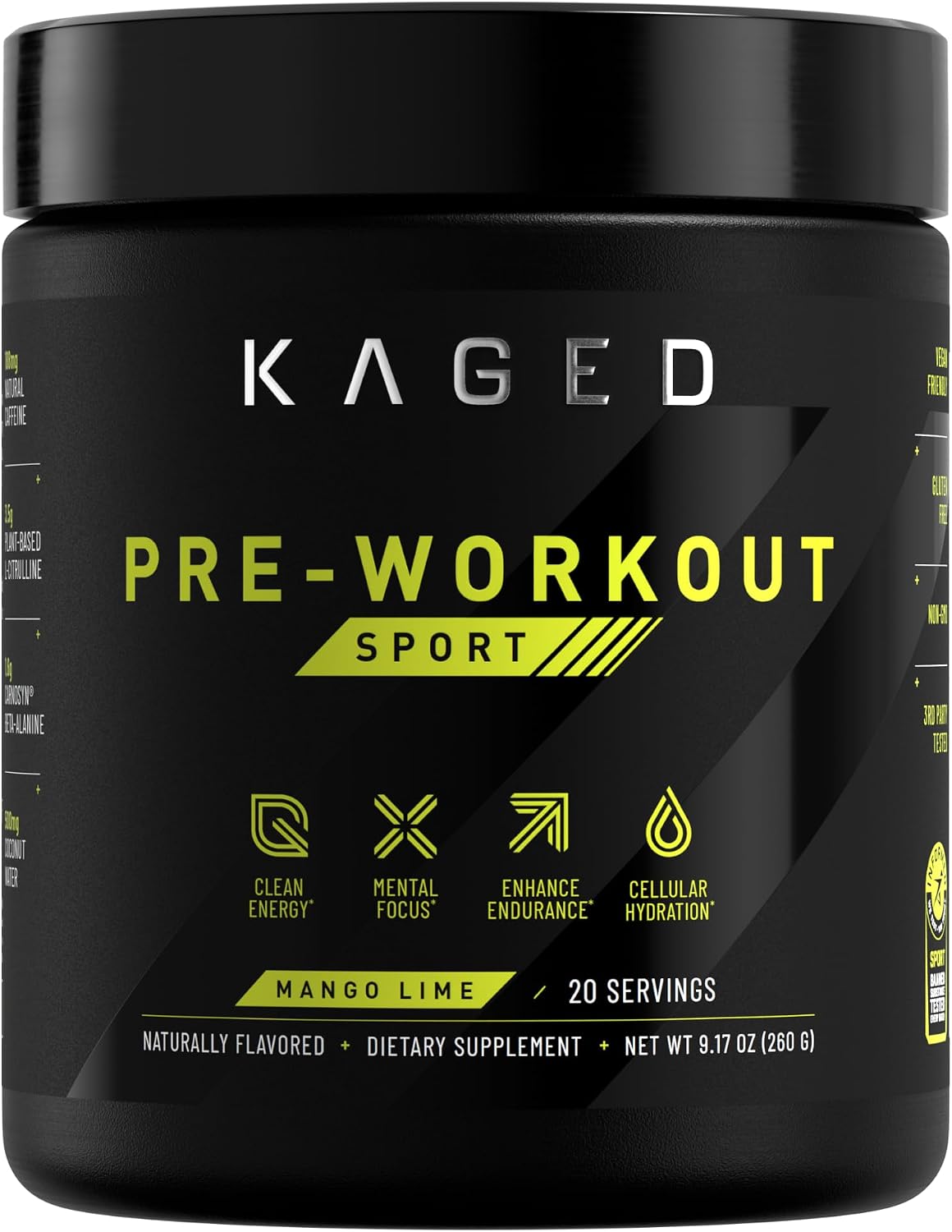 Kaged Sport Pre Workout Powder for ...