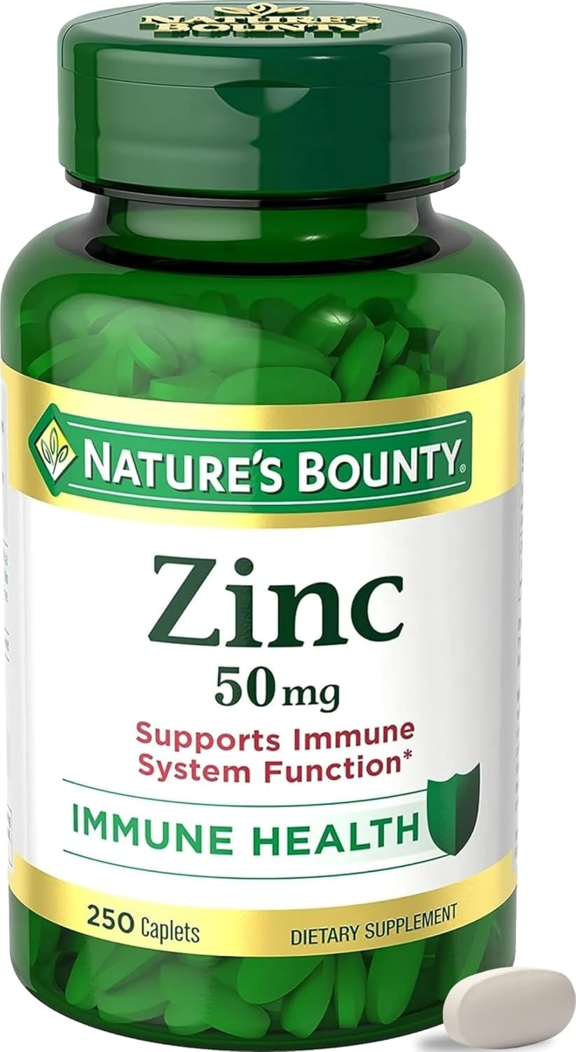 Nature’s Bounty Zinc 50mg Caplets...