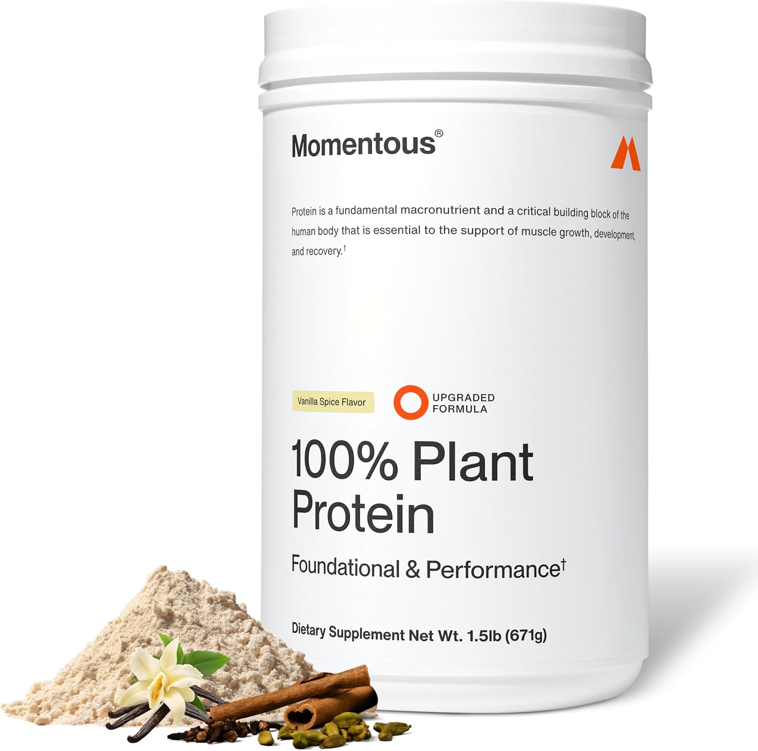 Momentous Vegan Protein Powder, 20g...