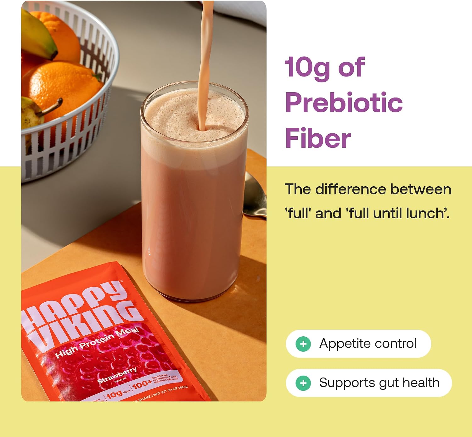 Happy Viking Plant-Based Vegan Protein Powder +100 Superfoods - Vanilla - Image 10