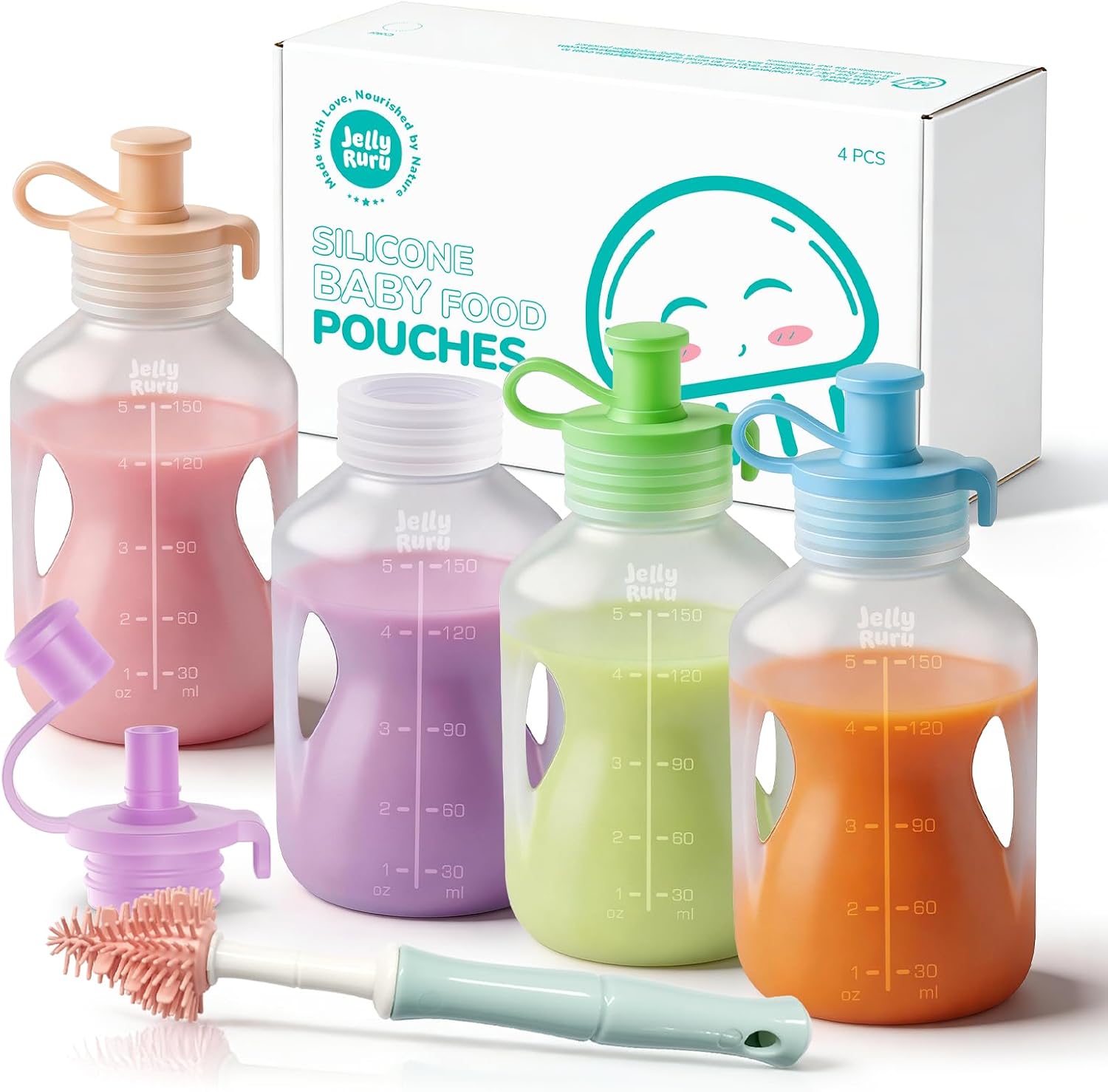 Jelly Ruru Silicone Reusable Baby F...