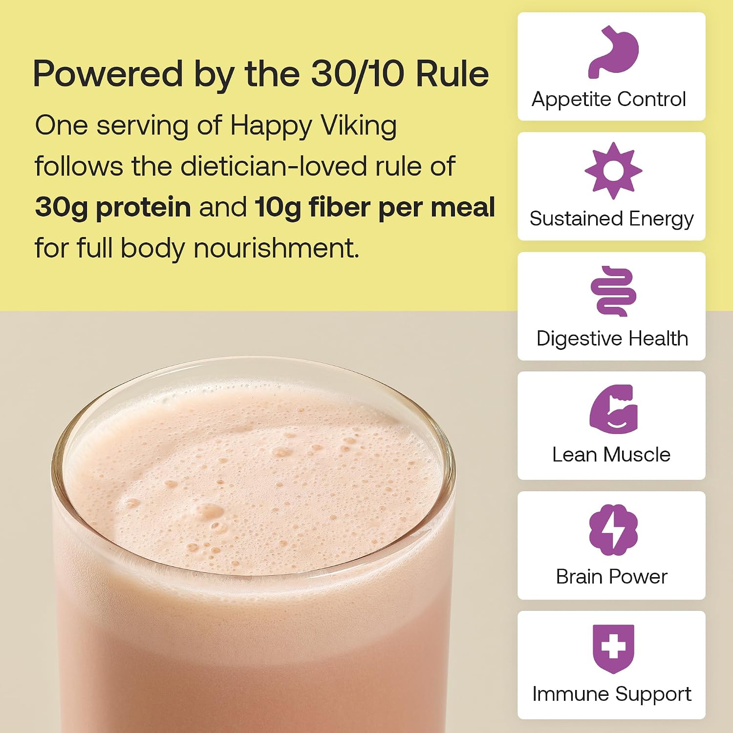 Happy Viking Plant-Based Vegan Protein Powder +100 Superfoods - Vanilla - Image 6