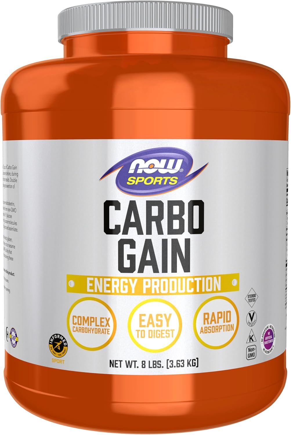 NOW Sports, Carbo Gain Powder, Comp...