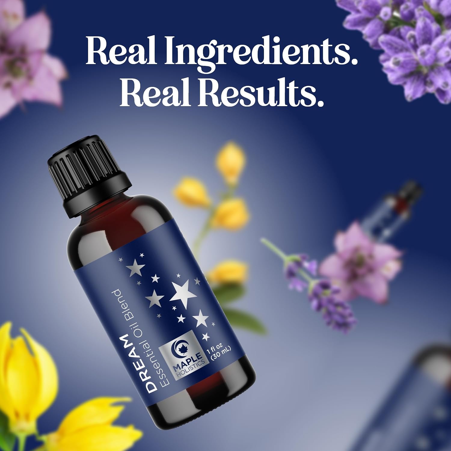 Sleep Essential Oil Blend for Diffuser - Dream Essential Oils for Diffusers Aromatherapy and Relaxation with Clary Sage Ylang-Ylang Roman Chamomile and Lavender for Sleep Time Support (1 Fl Oz) - Image 3