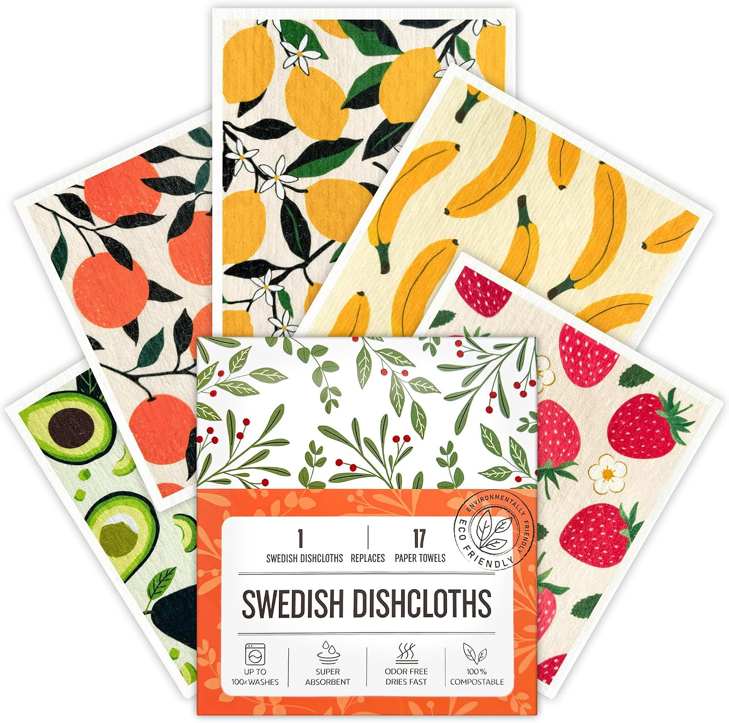 Swedish Dishcloths for Kitchen, Swe...
