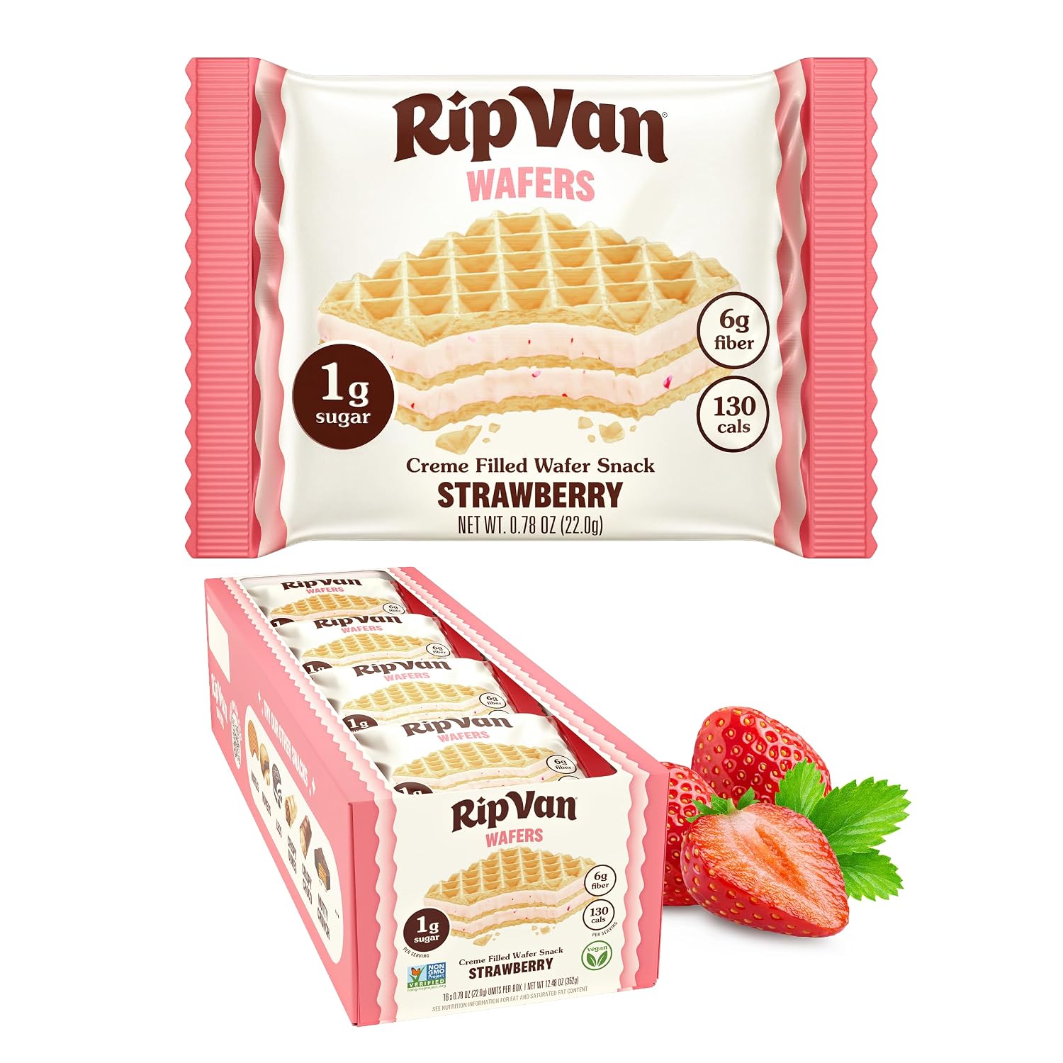 Rip Van Strawberry Keto Wafer Cooki...