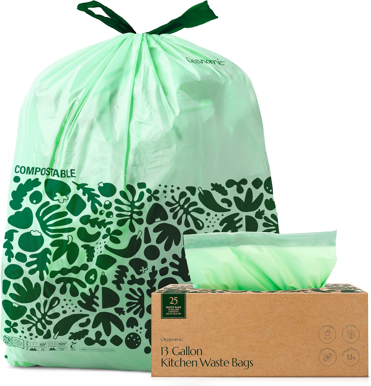 Cleanomic Compostable* Waste Bags w...