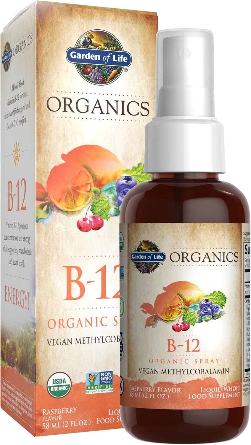 Garden of Life Organics B-12 Spray,...