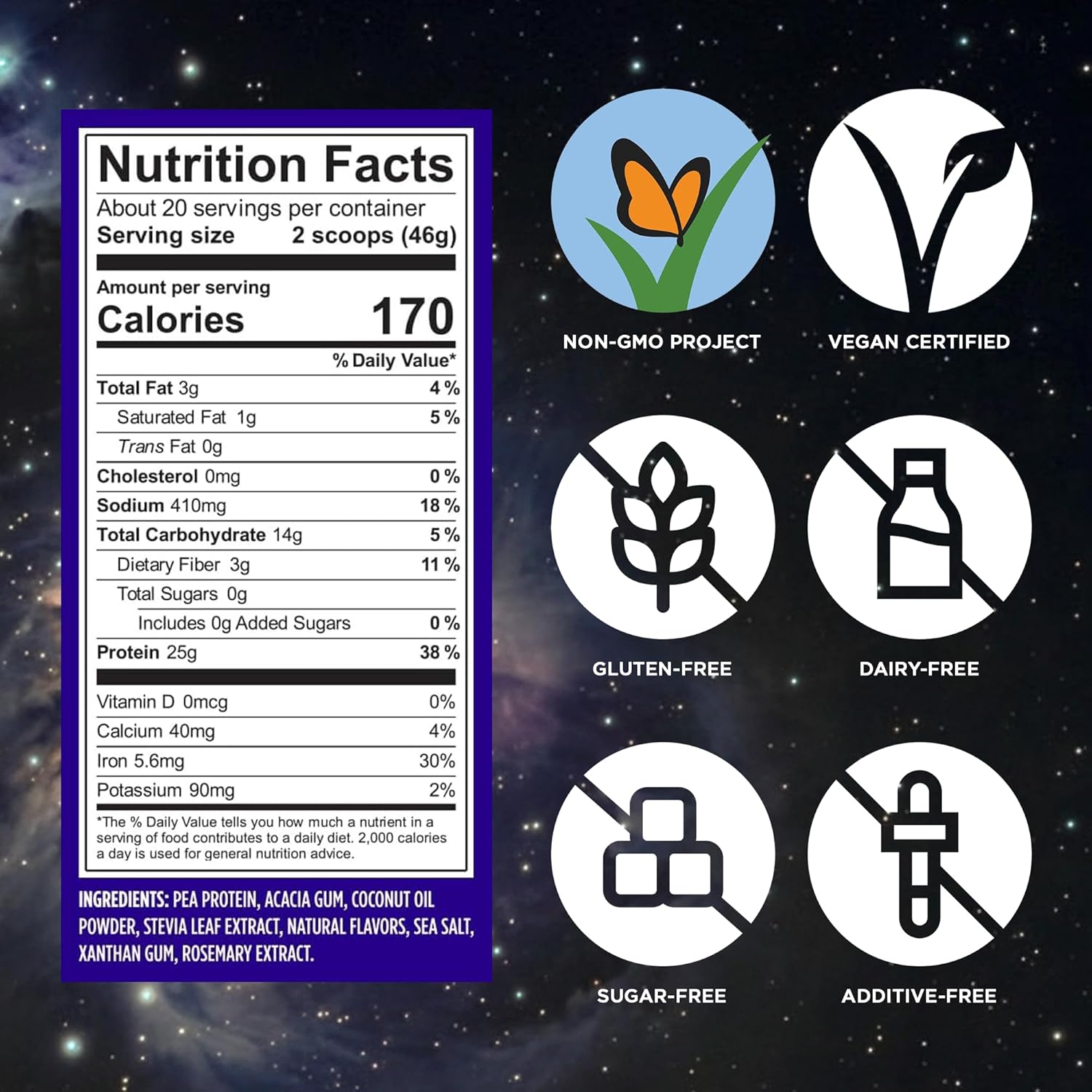 Vega Essential Protein – 25g Plant Based Protein Powder, Creamy Vanilla, Vegan for a Dairy-Free Vanilla Shake – Large Tub, 32.5oz (20 Servings) - Image 5