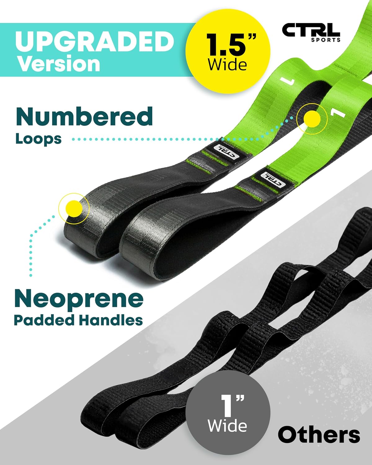 Stretching Strap with Loops - Non Elastic Yoga Strap for Physical Therapy - Image 8