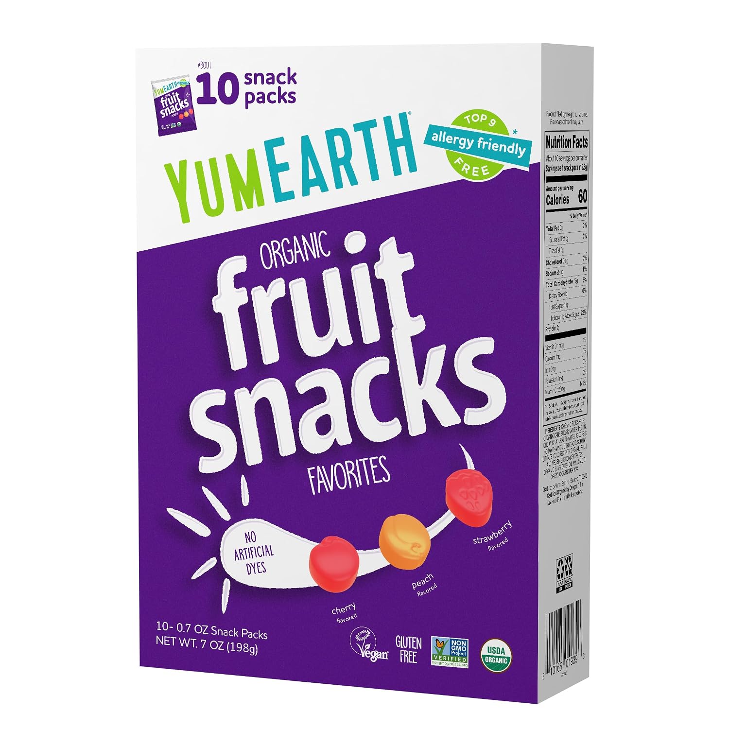 YumEarth Organic Fruit Snacks Box, ...