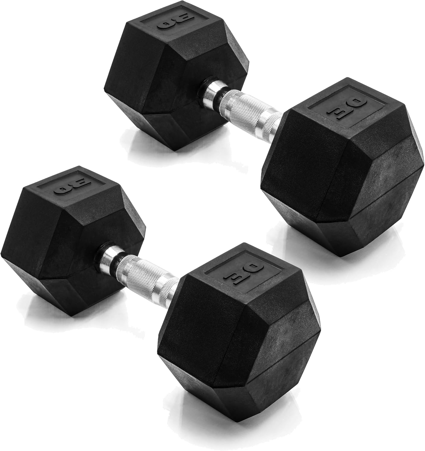 CAP Rubber Coated Dumbbell Weights,...