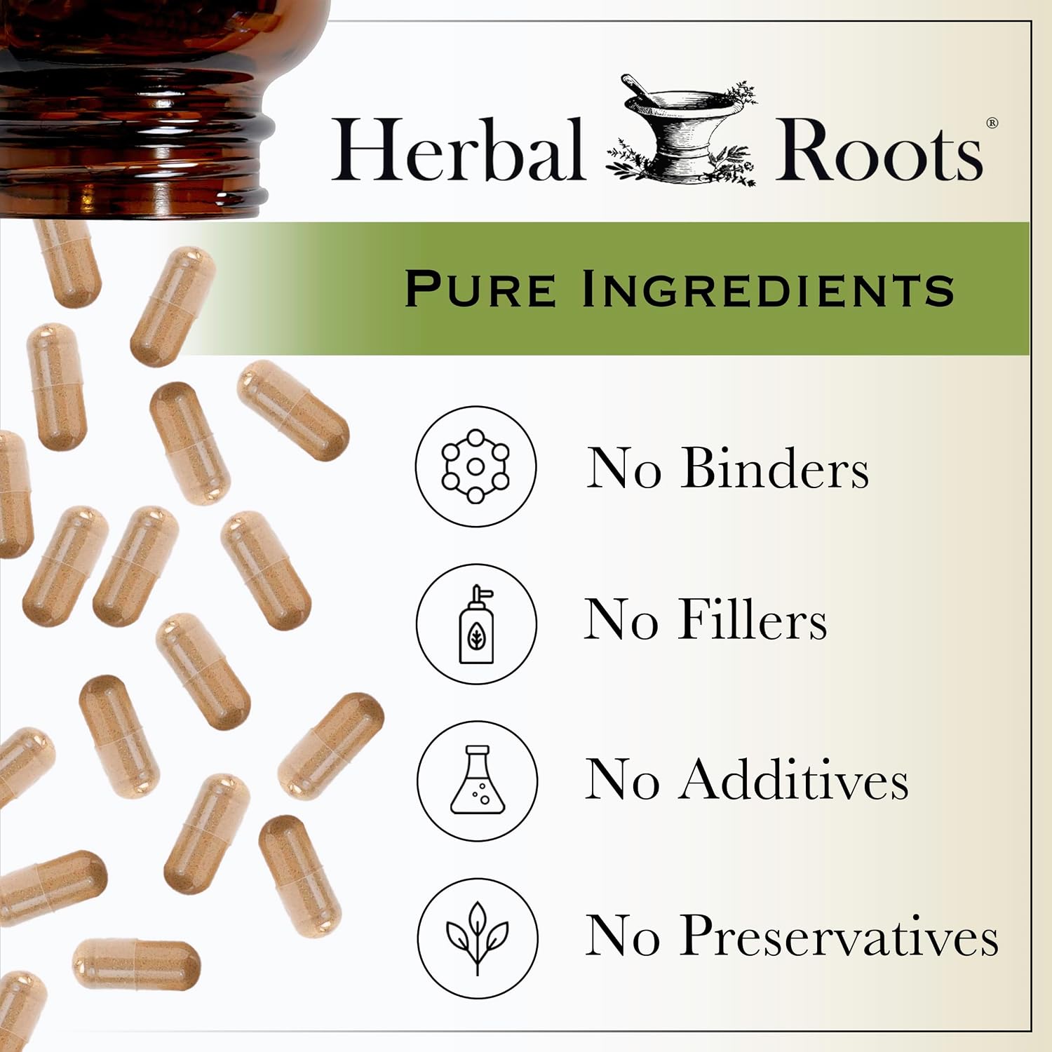 Herbal Roots Organic St Johns Wort Capsules, Mood Support, USDA Certified Organic - 60 Vegan Capsules - Image 6