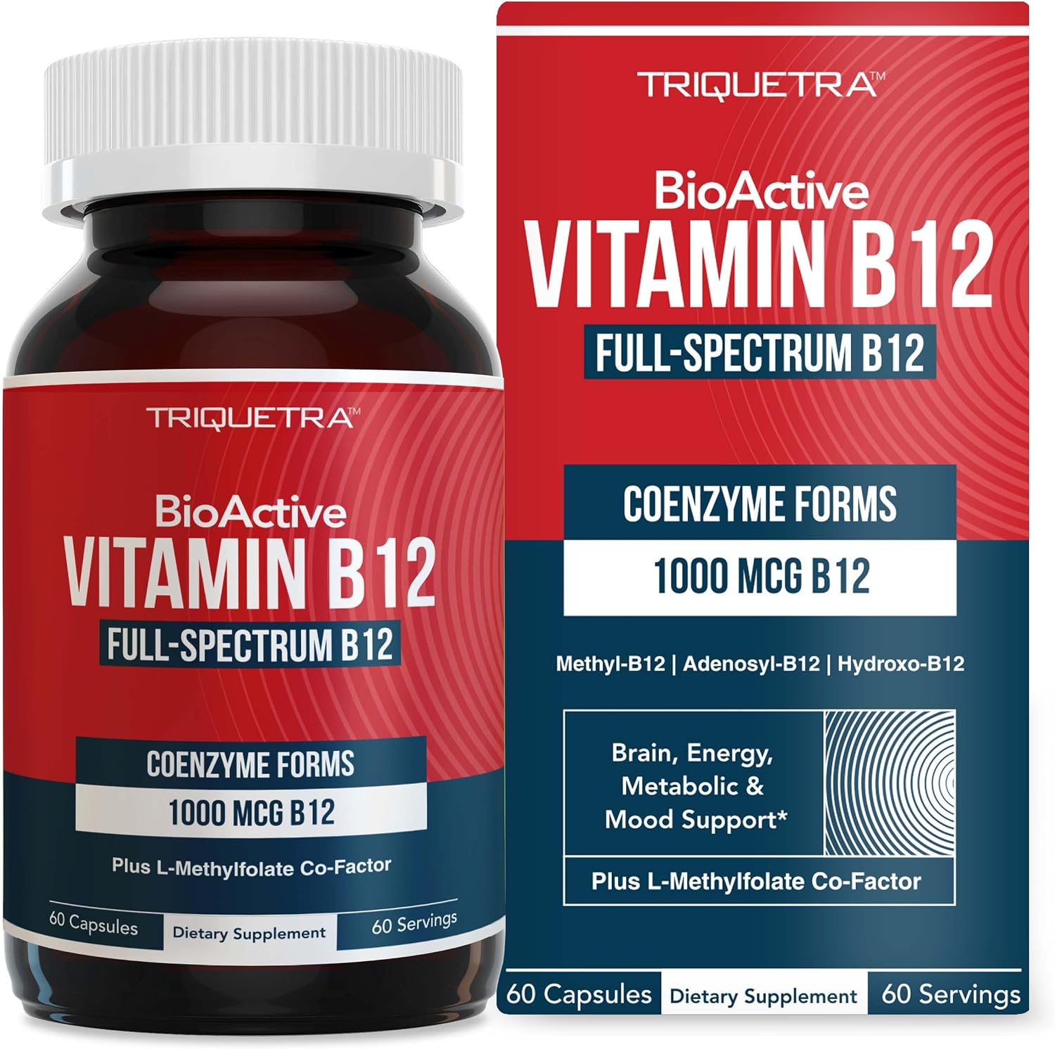 BioActive Vitamin B12, Plus Methylf...