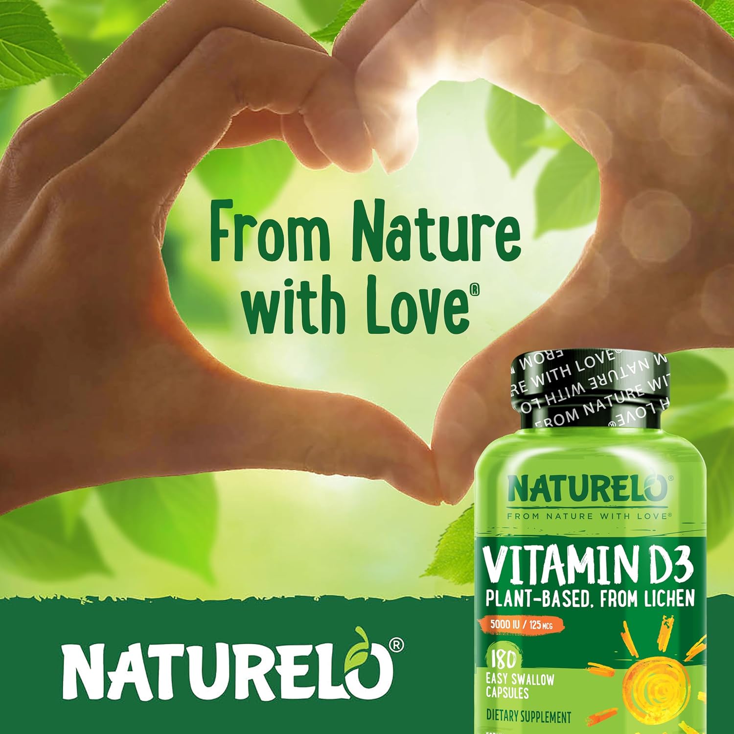 NATURELO Vitamin D3 5000 IU, Joint Support & Bone Health, 180 Count - Image 7