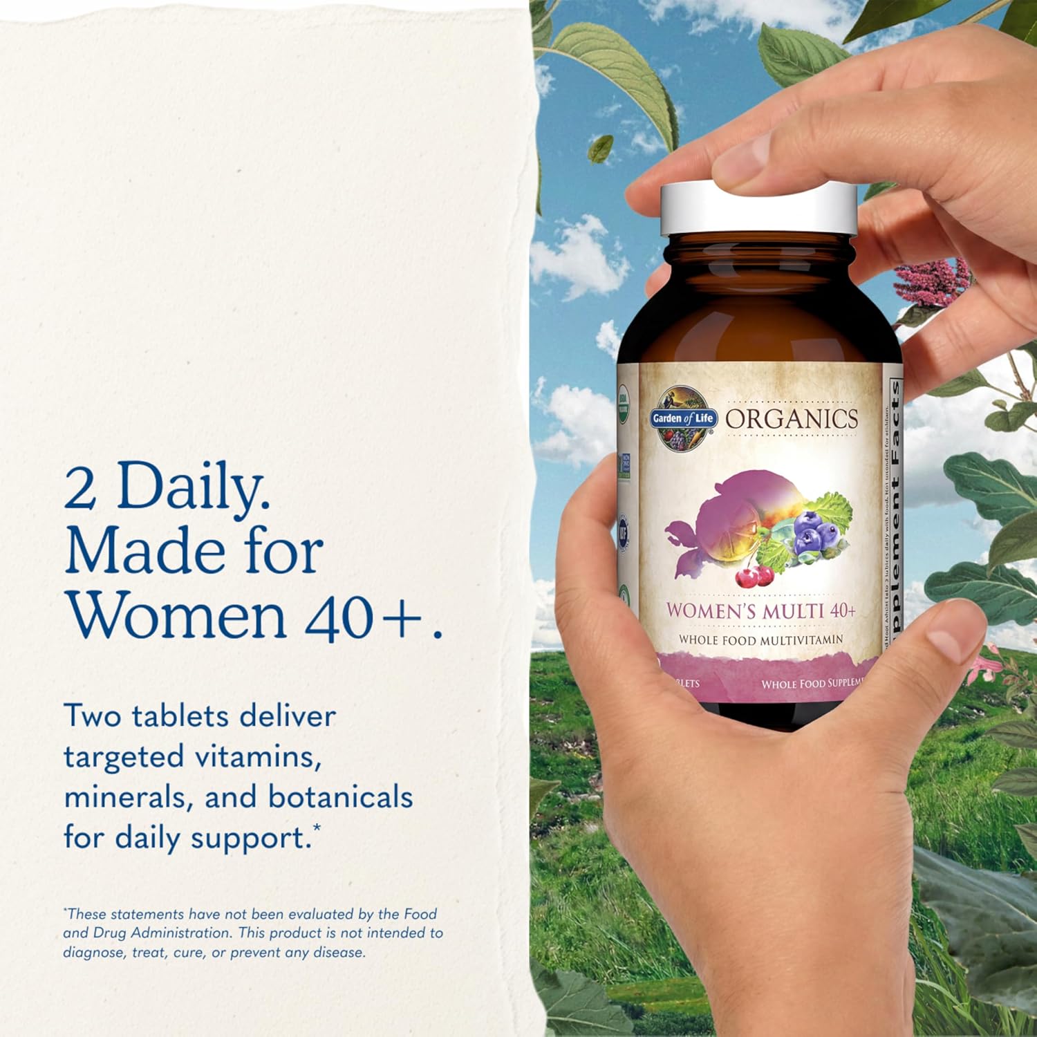 Garden of Life Organics Women 40+ Multivitamin, Vegan, 120 Tablets - Image 7