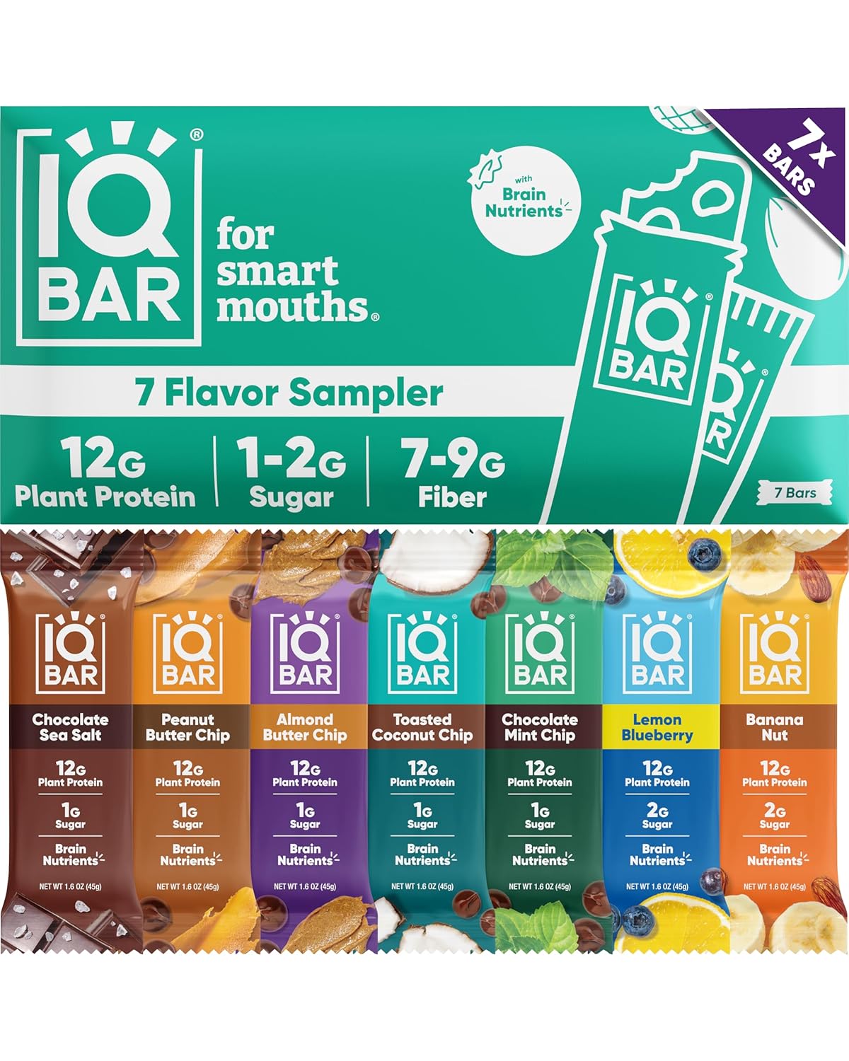 IQBAR Clean Protein Bars, Low Sugar...