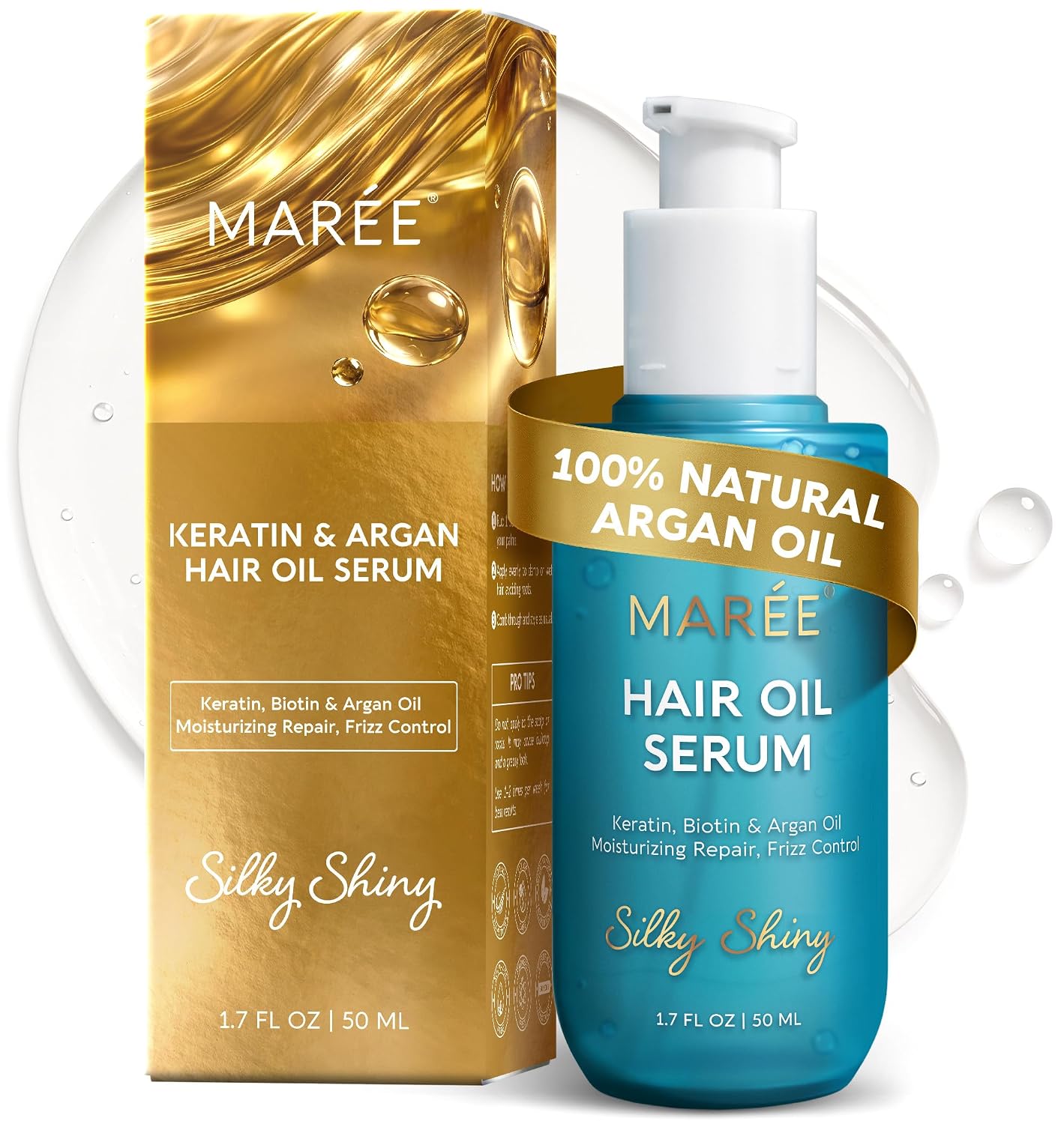 MAREE Hair Oil for Frizzy Hair with...