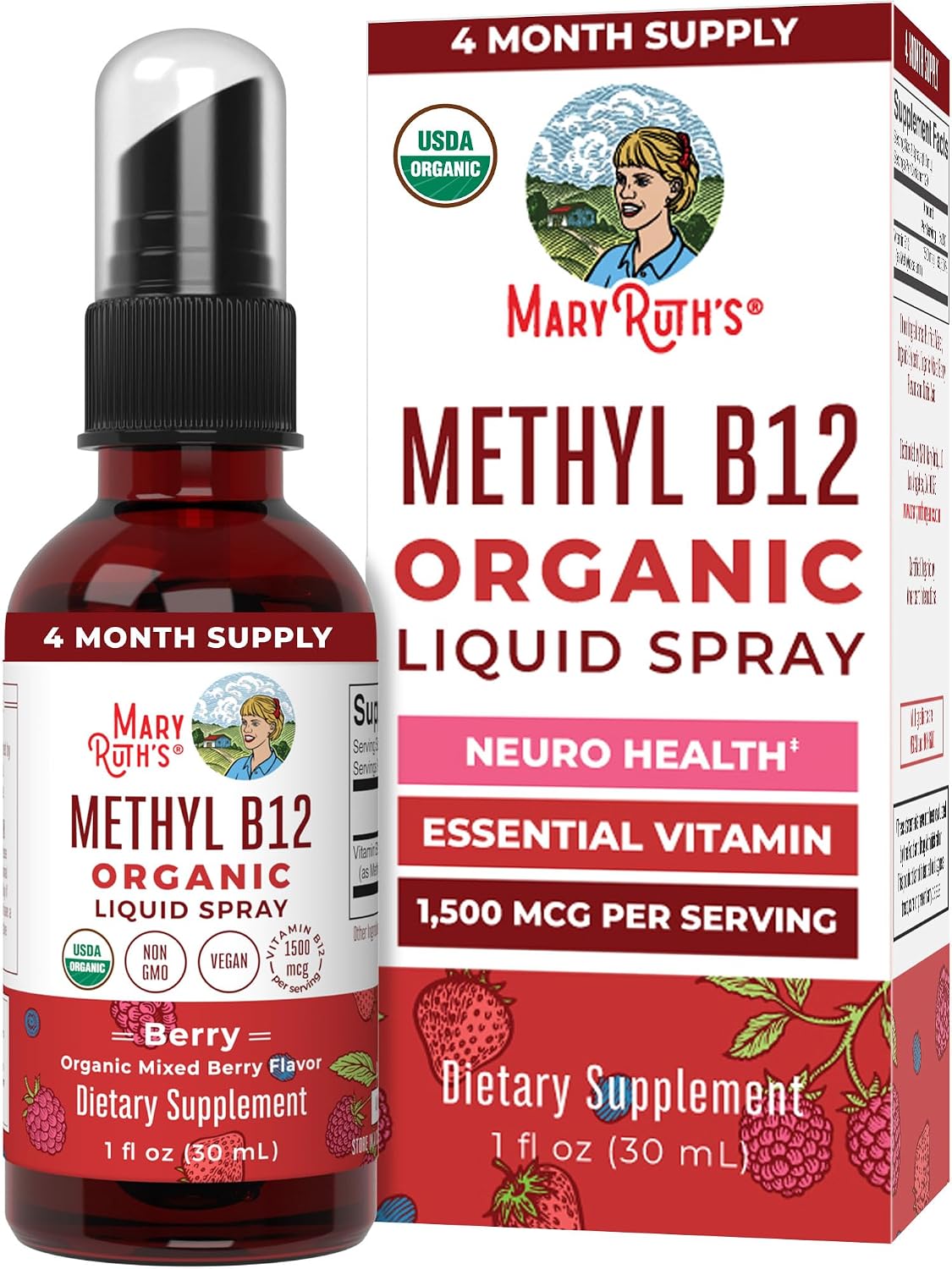 MARYRUTH’S Organic Methyl B12...