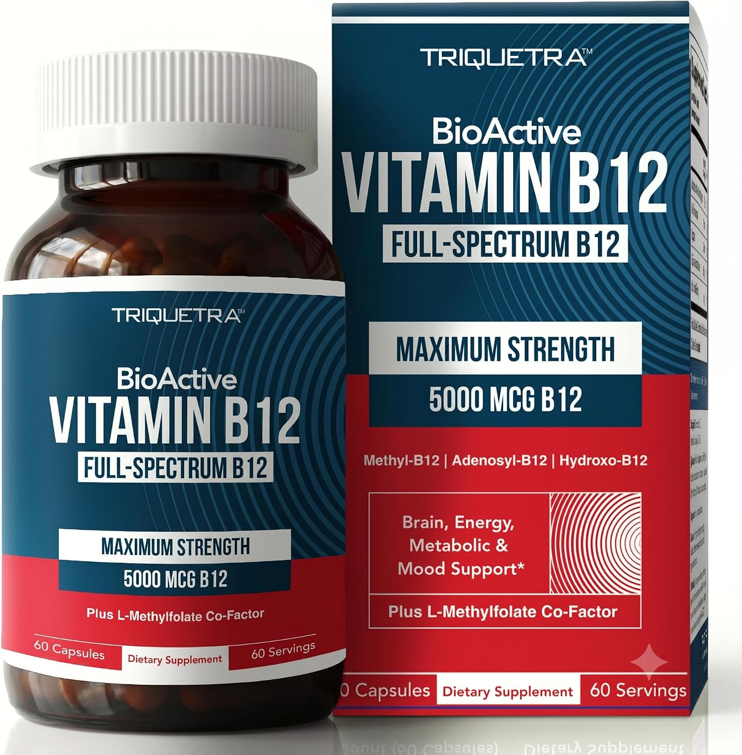 Vitamin B12 5000mcg Complex, Methyl...