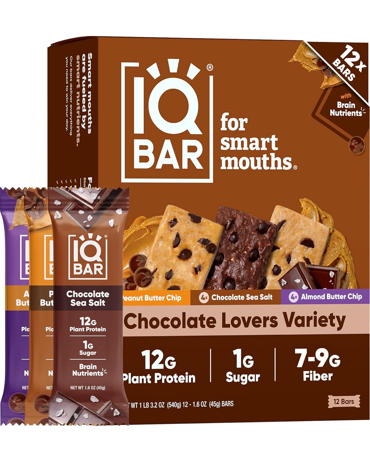 IQBAR Clean Protein Bars, Low Sugar...