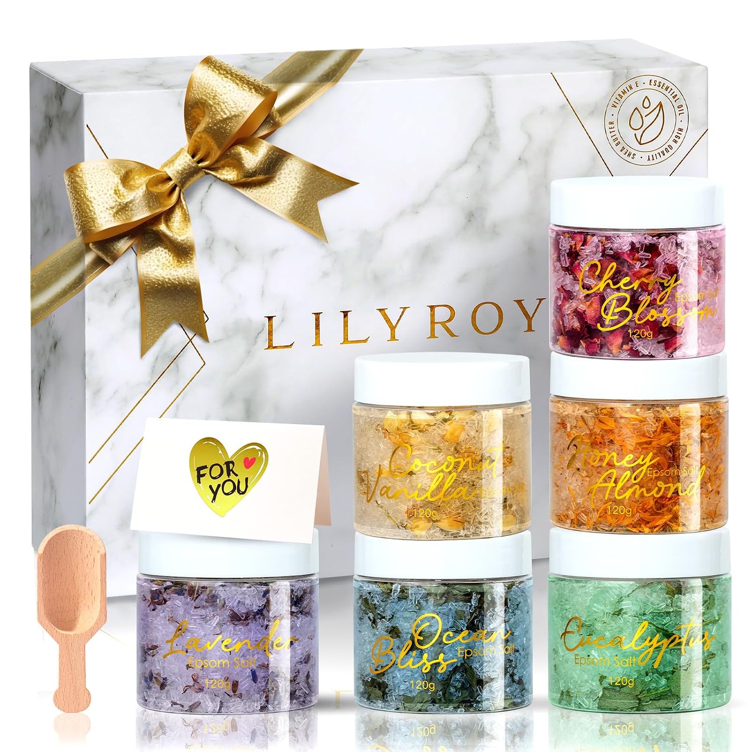 9Pcs Epsom Salt Gift Set, Birthday ...
