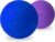 Massage Lacrosse Balls for Myofascial Release,Yoga Deep Tissue Massage,Trigger Point Therapy and Foot Plantar Fasciitis,Muscle Soreness Massager Ball (2Pack,Deep Blue and Purple)