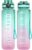 Sahara Sailor Water Bottle 32oz, Tritan Sports Bottle with Time Marker