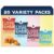 LOVE CORN Fab Four Variety Pack, 0.7oz x 20 Bags, Gluten Free, Vegan