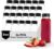 Hammont Plastic Bottles with Caps – Clear PET Iced Coffee & Juice Bottles, Pack of 24 – Reusable Juicing Bottle – Ideal for Cold Drinks (8oz)